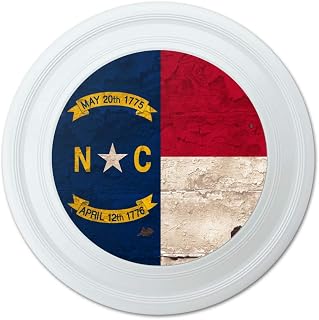 GRAPHICS & MORE Rustic North Carolina State Flag Distressed USA Novelty 9" Flying Disc