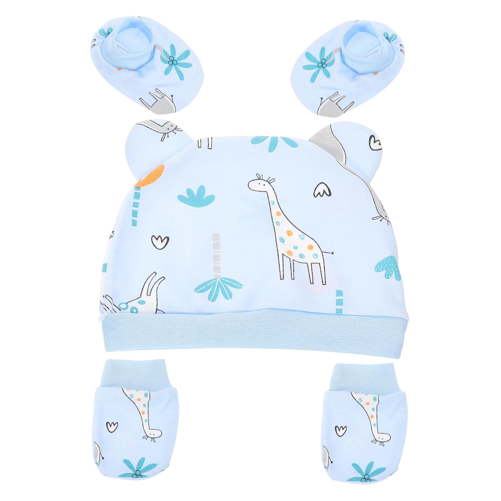 3 Juegos Conjunto De Tres Piezas Para Recién Nacido Sombreros De Bebe Calcetines De Niñas Sombrero De Bebe Gorro Para Algodón Necesidad Bebita Europeo y Americano
