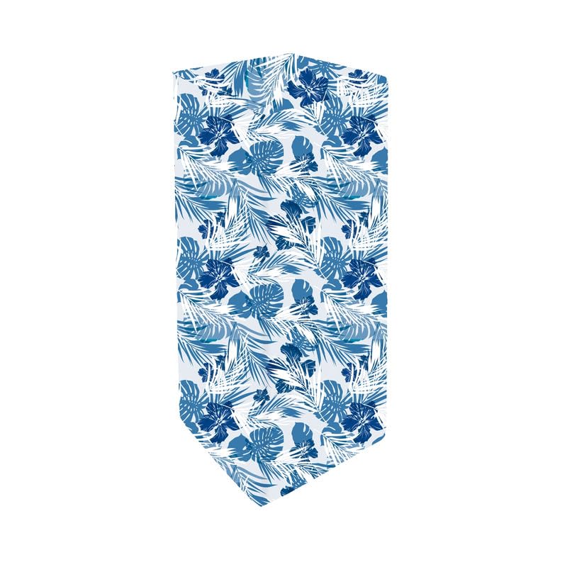 Image of Printed Cooler Cover Compatible for Symphony Storm 100-Litres Desert Air Cooler, Waterproof Cover, Size(LXBXH) 67X54X165 Cm, White Blue.