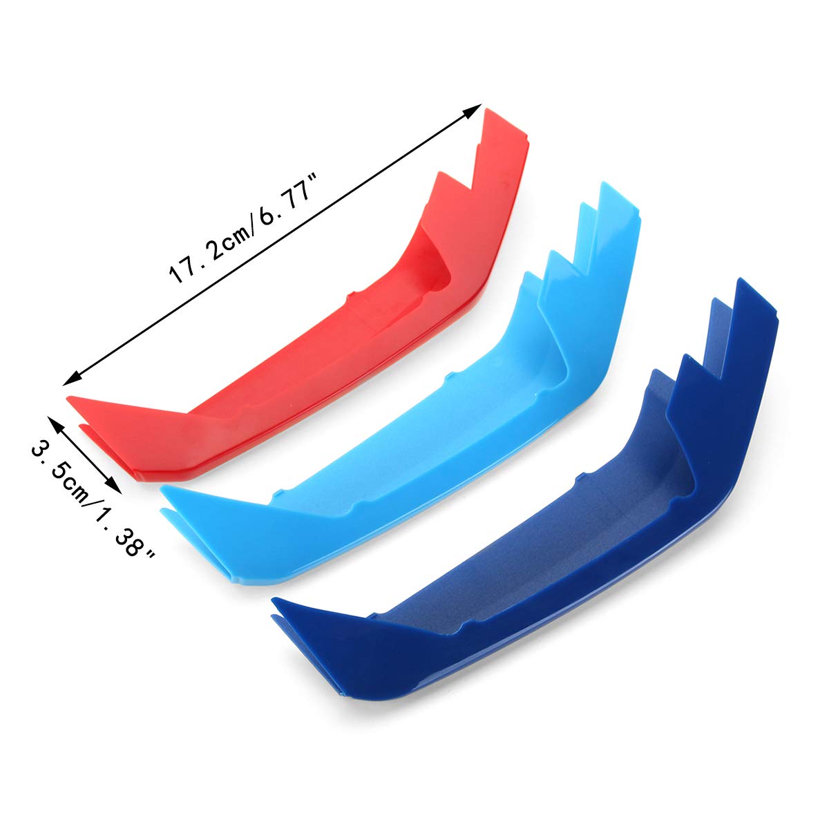 Cubierta de parrilla delantera de coche 3D, Clips embellecedores, tiras de moldura for BMW X2 F39 2018 M, accesorios de rendimiento energético