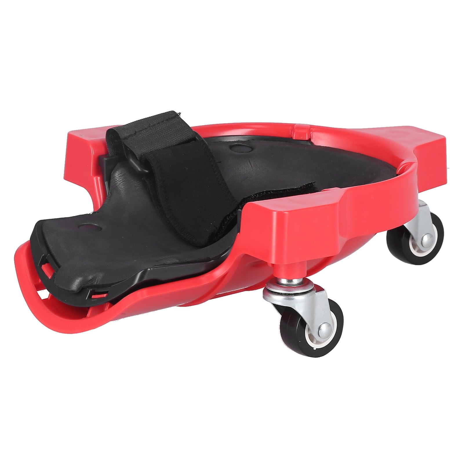 Garosa Ginocchiera Rotolante, Protezione per Ginocchio Multifunzionale in ABS con Ruota Universale, Cinghie Comode e Regolabili, per Installazione a Pavimento (rosso)