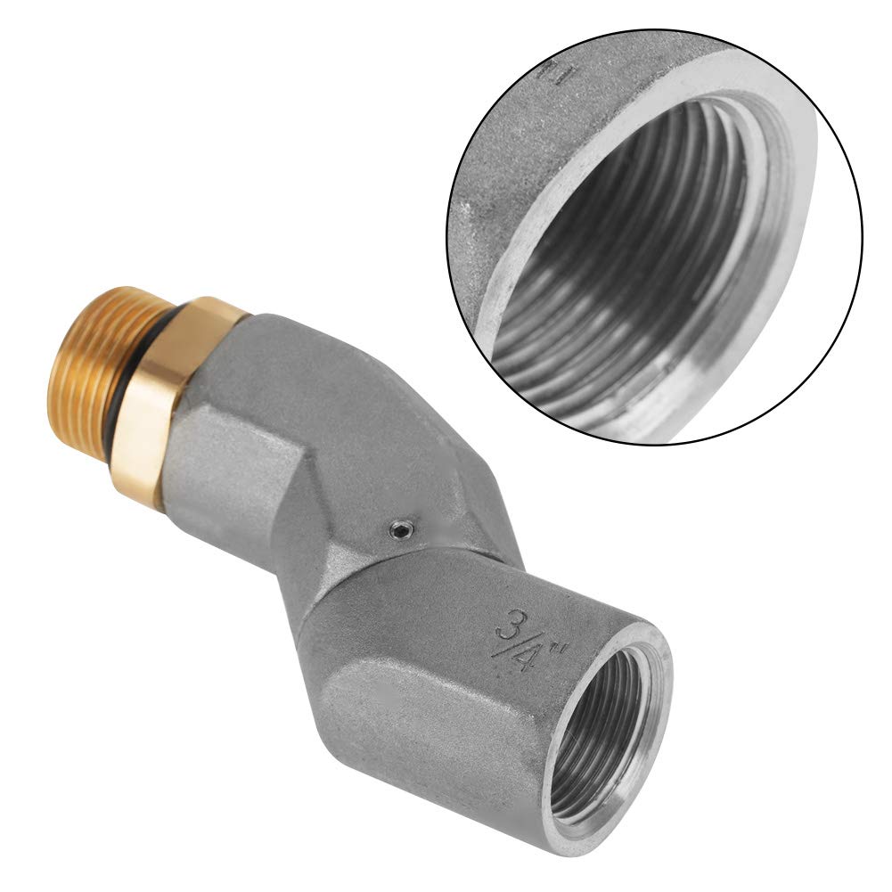 Junta giratoria de 3/4 BSPP contra enredos en mangueras y montajes de aluminio Haofy