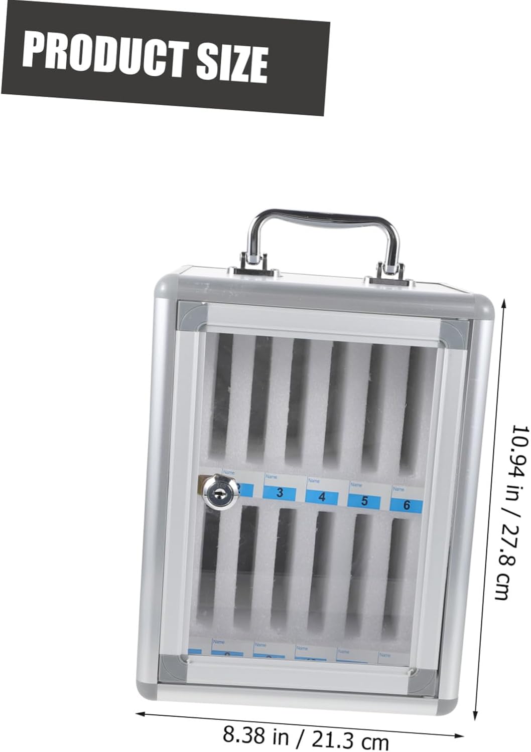 TEHAUX Mobile Phone Locker Storage Case Secure Phone Organizer with for Schools Offices and Restaurants Compact Design for Devices and Fiberboard Construction