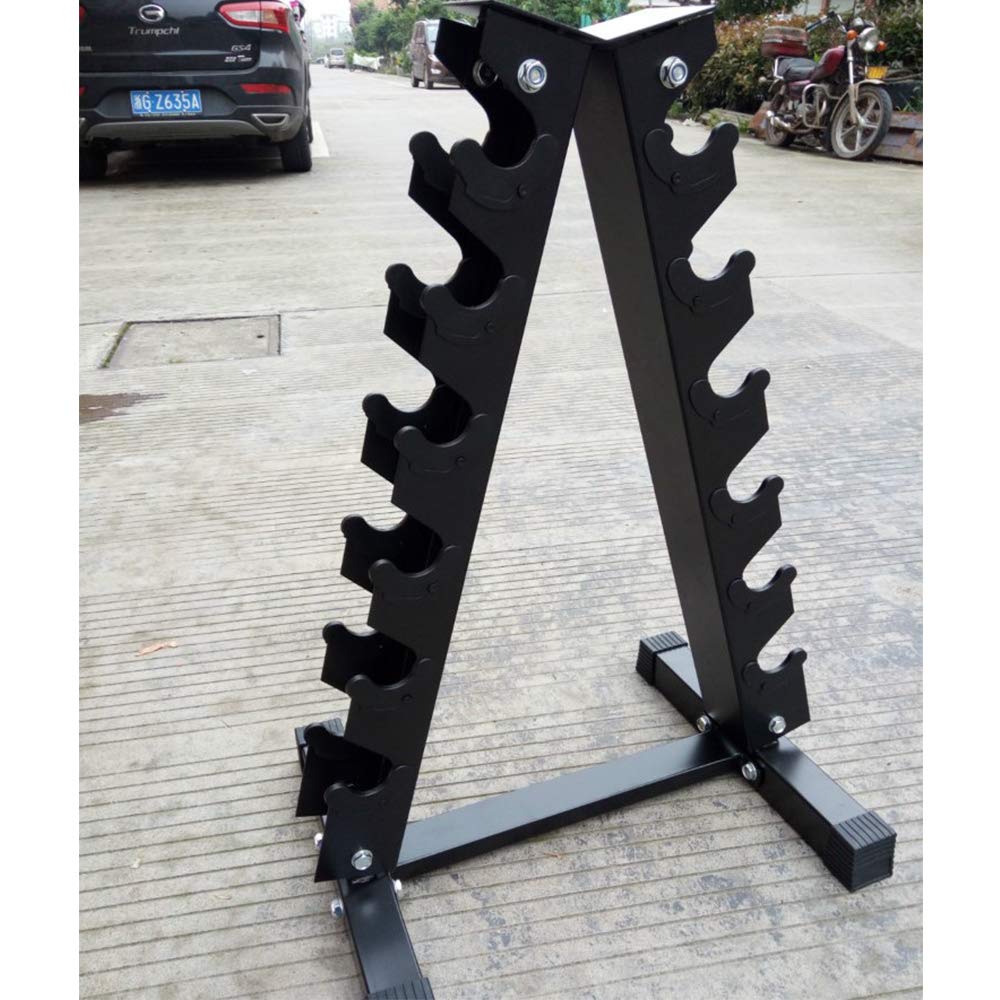 Vendeur pro Rack di stoccaggio per pesi e manubri, supporto per sollevamento pesi per 6 paia di manubri, capacità di carico fino a 200 kg