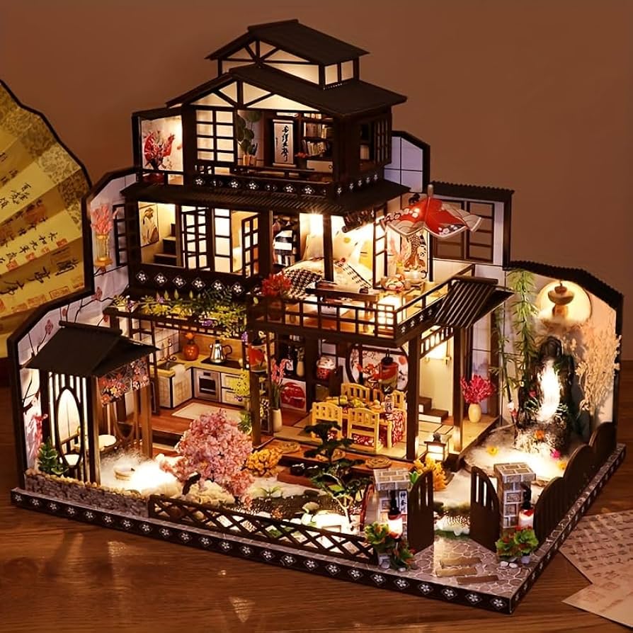 Amazon | ミニチュアハウス ドールハウス キット DIYハウス 大型