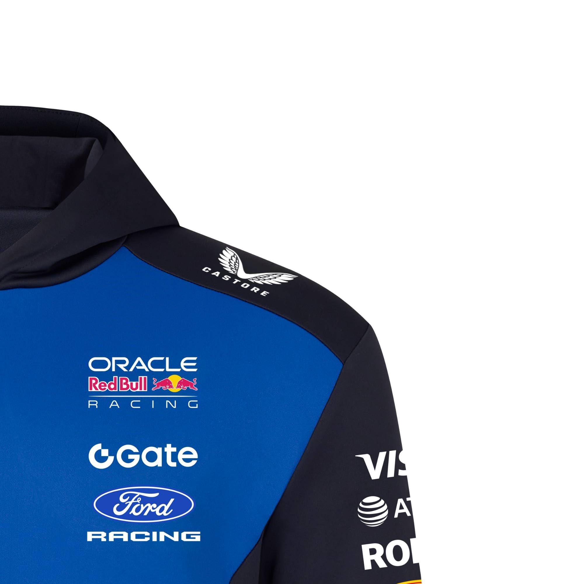 Red Bull ENERGY WEAR Oracle RB Racing Replica Hoodie Blau | Offizieller Formel 1 Fanartikel - 91% Polyester, 9% Elastan