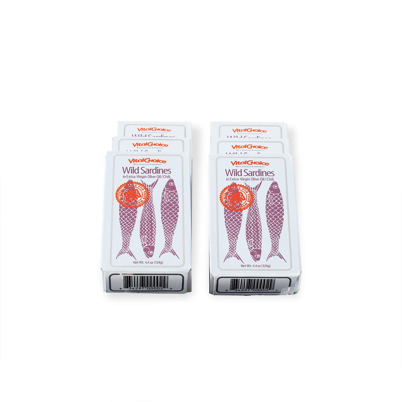 Vital Choice Wild Portuguese Sardines 6Pack (Spiced with