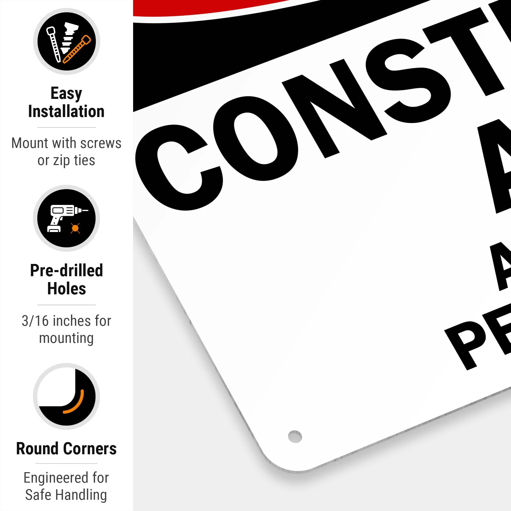 Danger Construction Sign - Authorized Personnel Only -2 Danger Construction Sign - Authorized Personnel Only -2