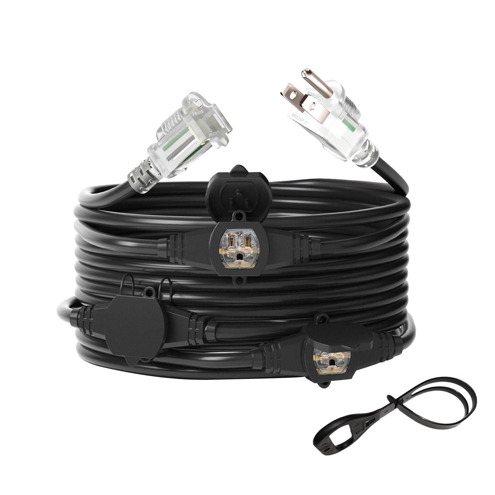 25FT 5-Outlet Power Extension Cord - UL Listed -13