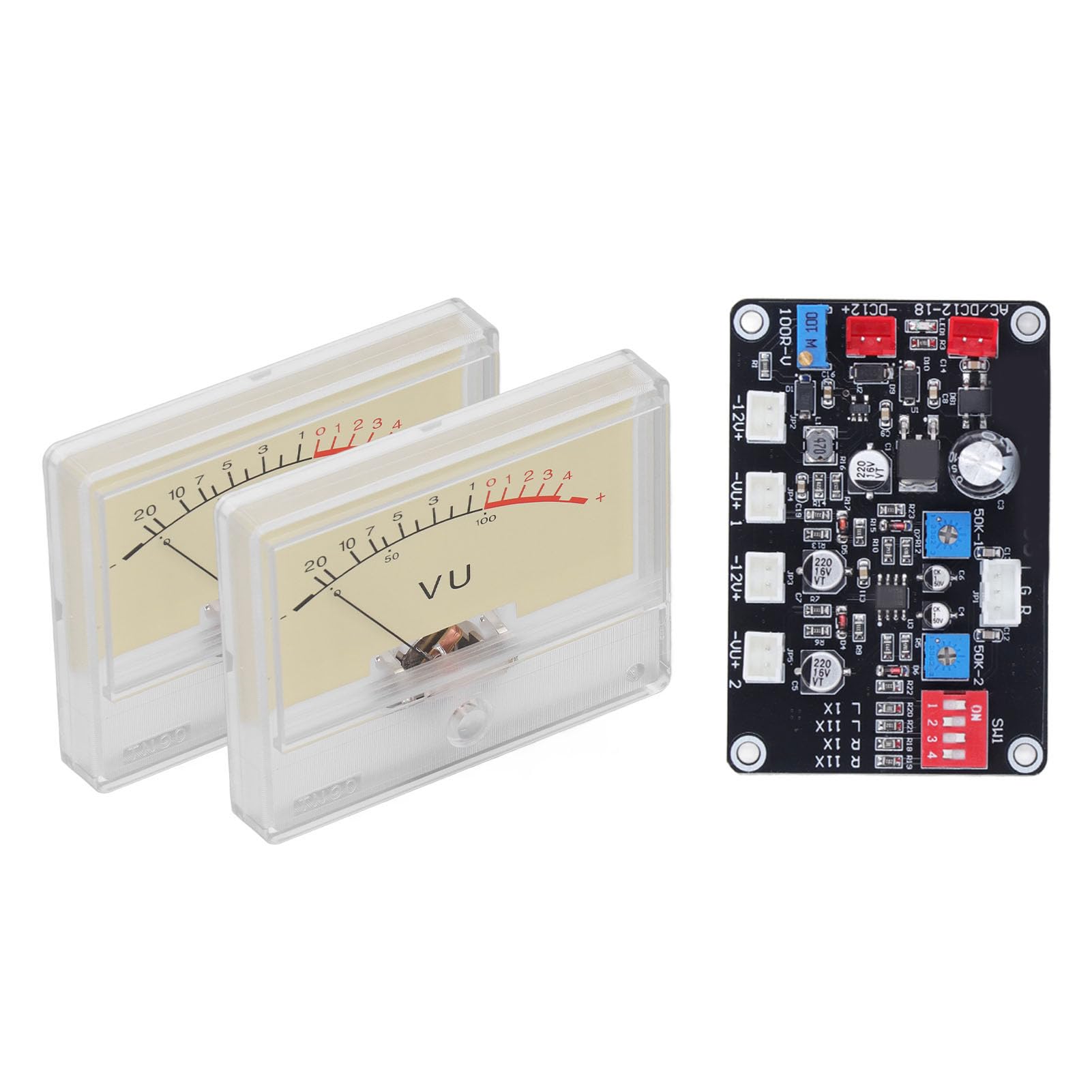 Kit de Medidor de VU de Audio, Medidor de Nivel de Preamplificador de Retroiluminación para el Hogar y el Estudio de Grabación