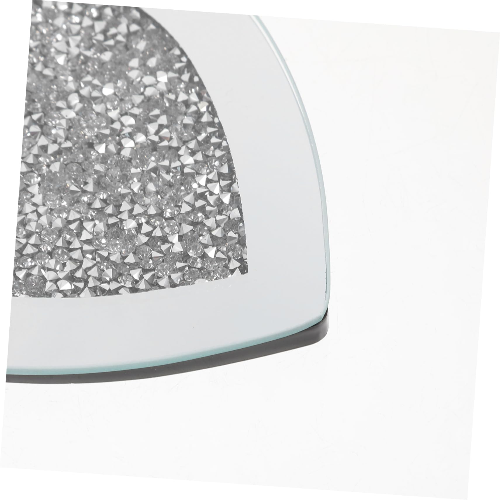 Posavasos de Cristal Forma de Corazón, 6 Piezas, Plata