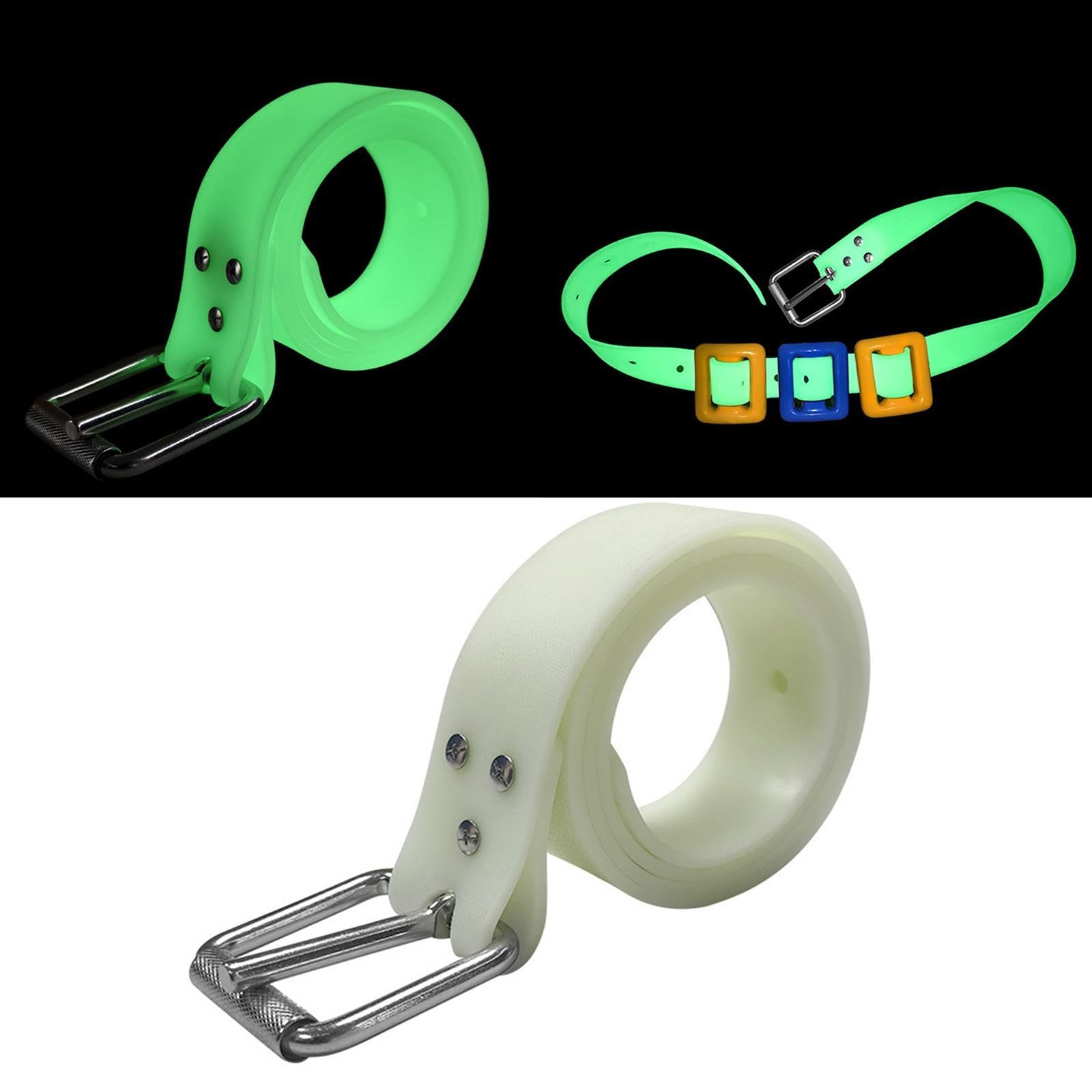 Ceinture Lumineuse de Plongée Portable à Dégagement Rapide de 1,3 M de Long pour La Plongée en Apnée, Les Opérations Spéléologiques et L'explorati, Vert