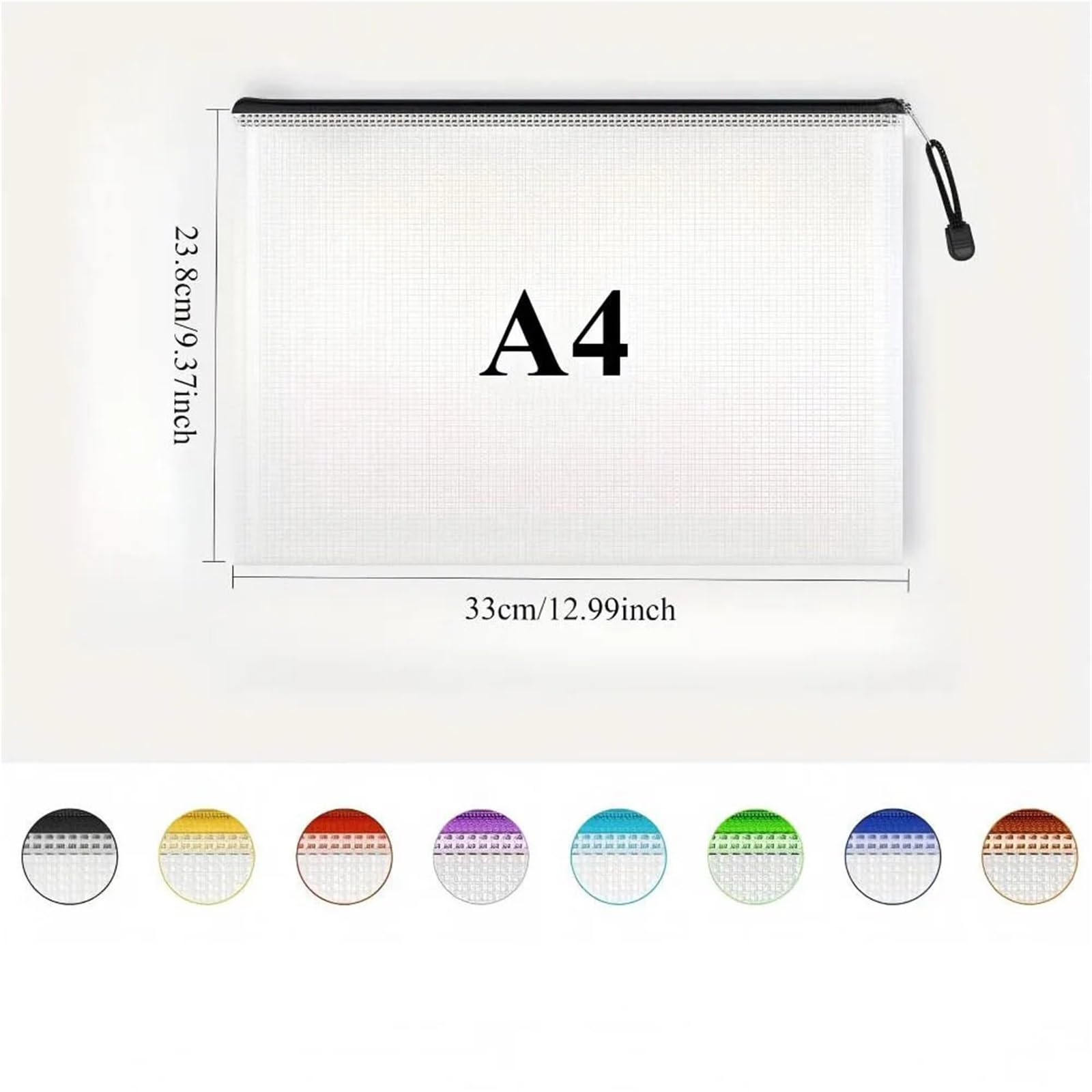 Lot de 24 pochettes en plastique A4 avec fermeture éclair, organiseur en plastique accordéon pour le rangement de documents de bureau à domicile