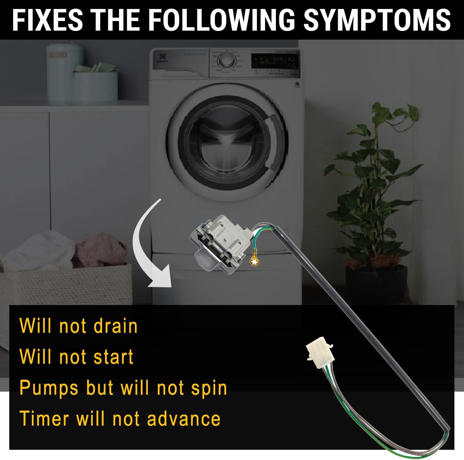 Buy 285671 Washer Lid Switch fit for Whirlpool, Kenmore Washing