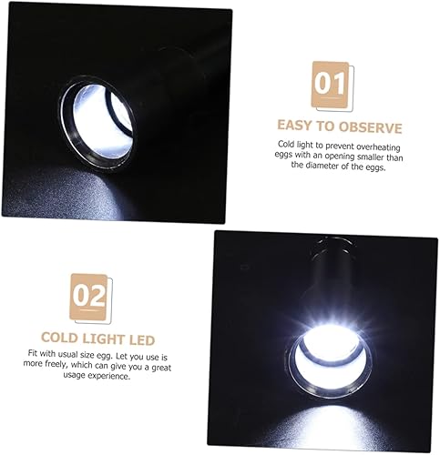 Miniatura 9 de 6 Pcs Egg lamp Mini Eggs pro Tools Mini Candles Hatching Eggs Farm Incubation High Intensity Egg Candling Torch Light Chicken Egg Candler Poultry