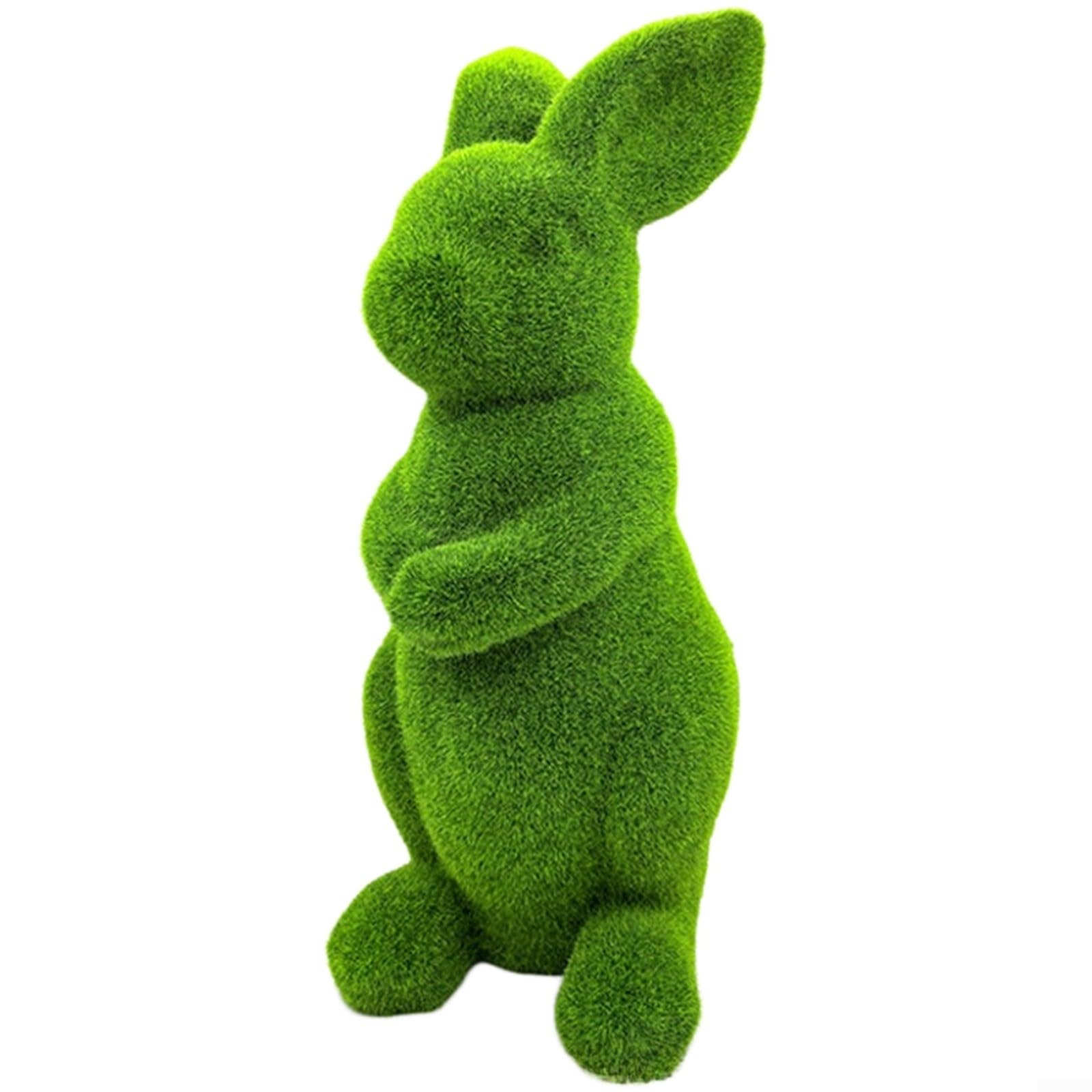 Statue de lapin de jardin résistante aux intempéries pour déco de Pâques