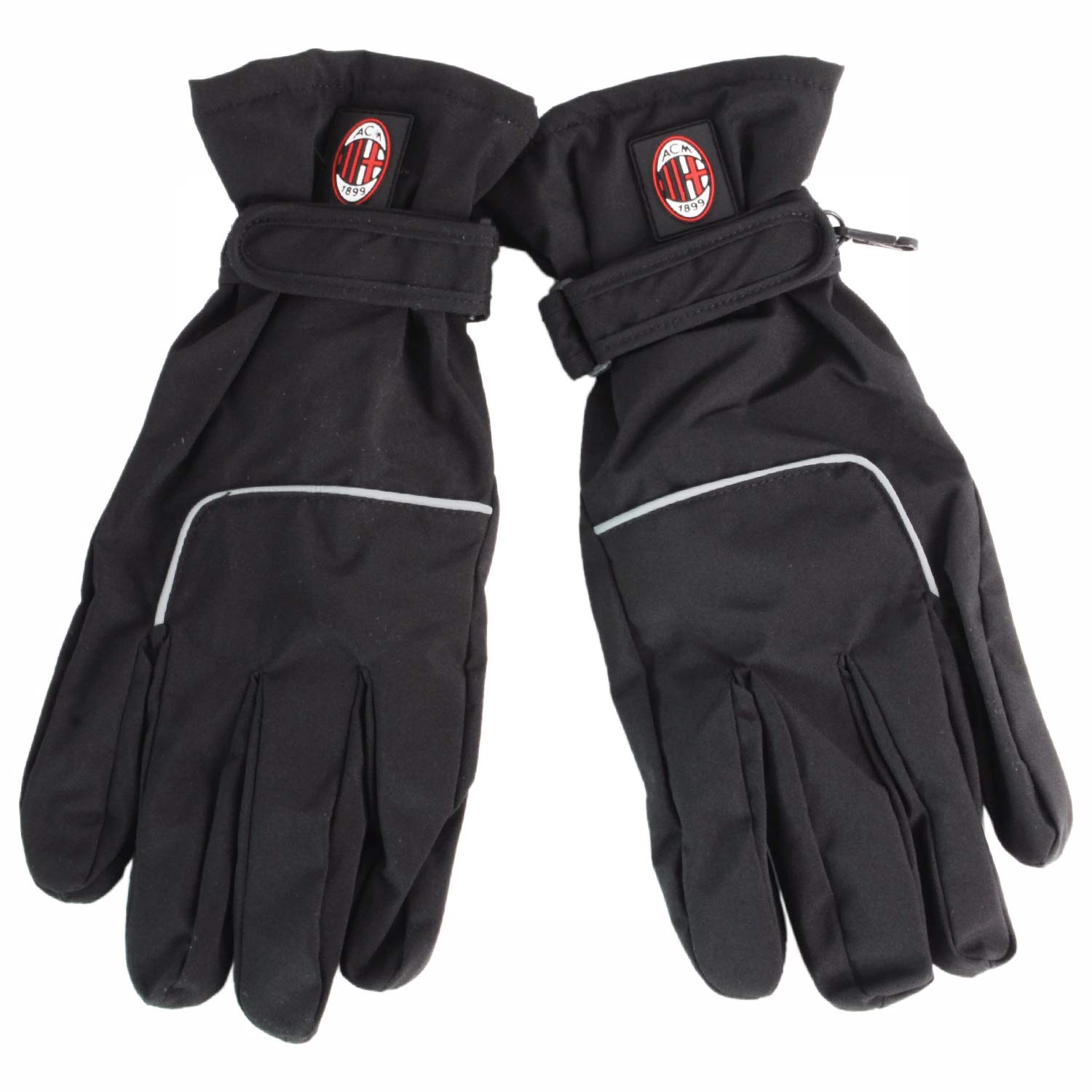 0901N|#Ac Milan Motorcycle Gloves Motorcycle Ski Gloves Size XL, Men, Black, XL