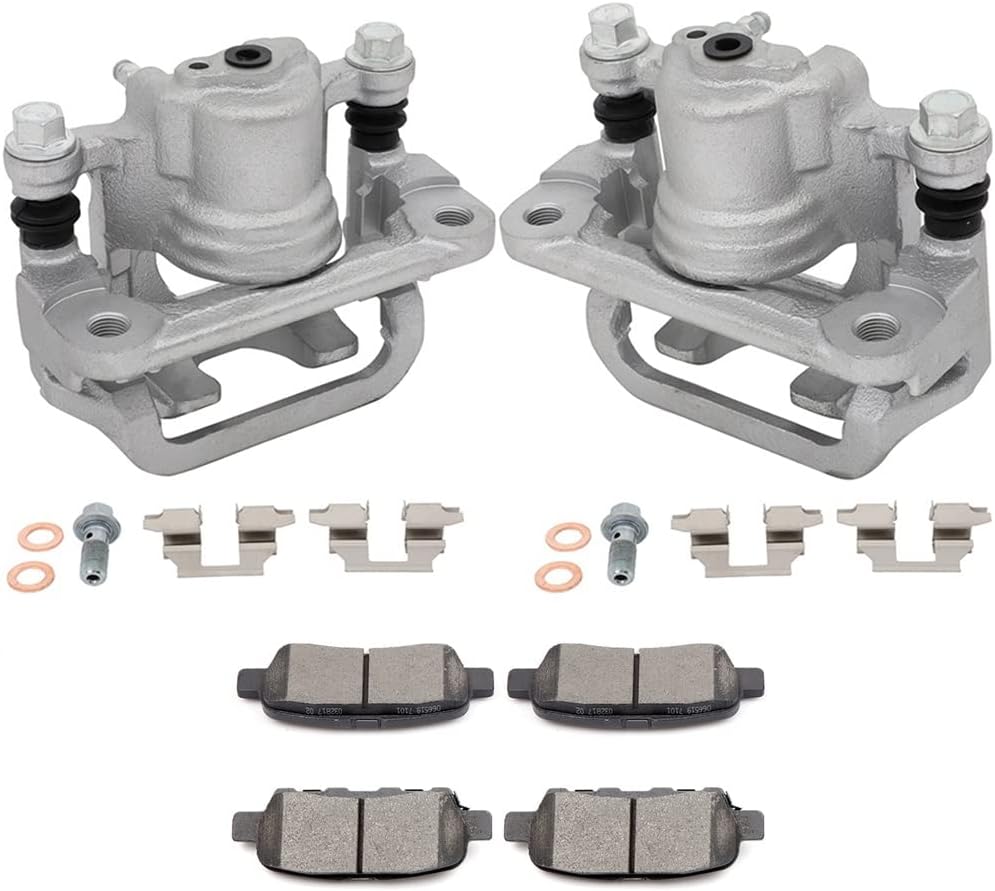 SCITOO Rear Brake Calipers With Bracket & Brake Pads 19B2780 19B2781 D905 Compatible For Nissan Altima 2002-2006 2013-2018 For Nissan Maxima 2004-2007 2019