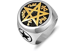 Supernatural Devils Trap Symbol Sigil Ring: Protection from Evil Spirits