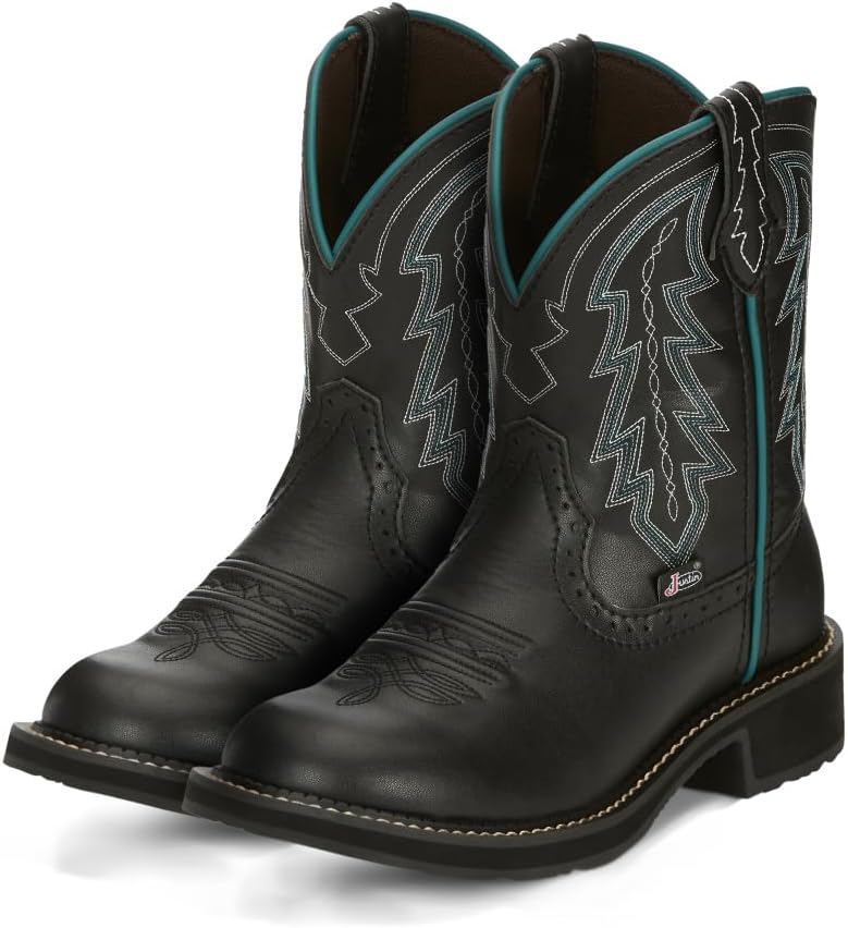 Justin Lyla 8" Western Boots for Women - Gypsy Collection - Round Toe Slip Resisting Outsole