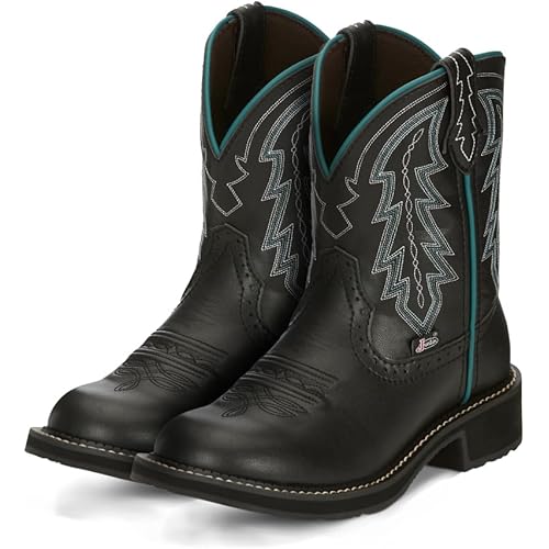 Justin Lyla 8" Western Boots for Women - Gypsy Collection - Round Toe Slip Resisting Outsole