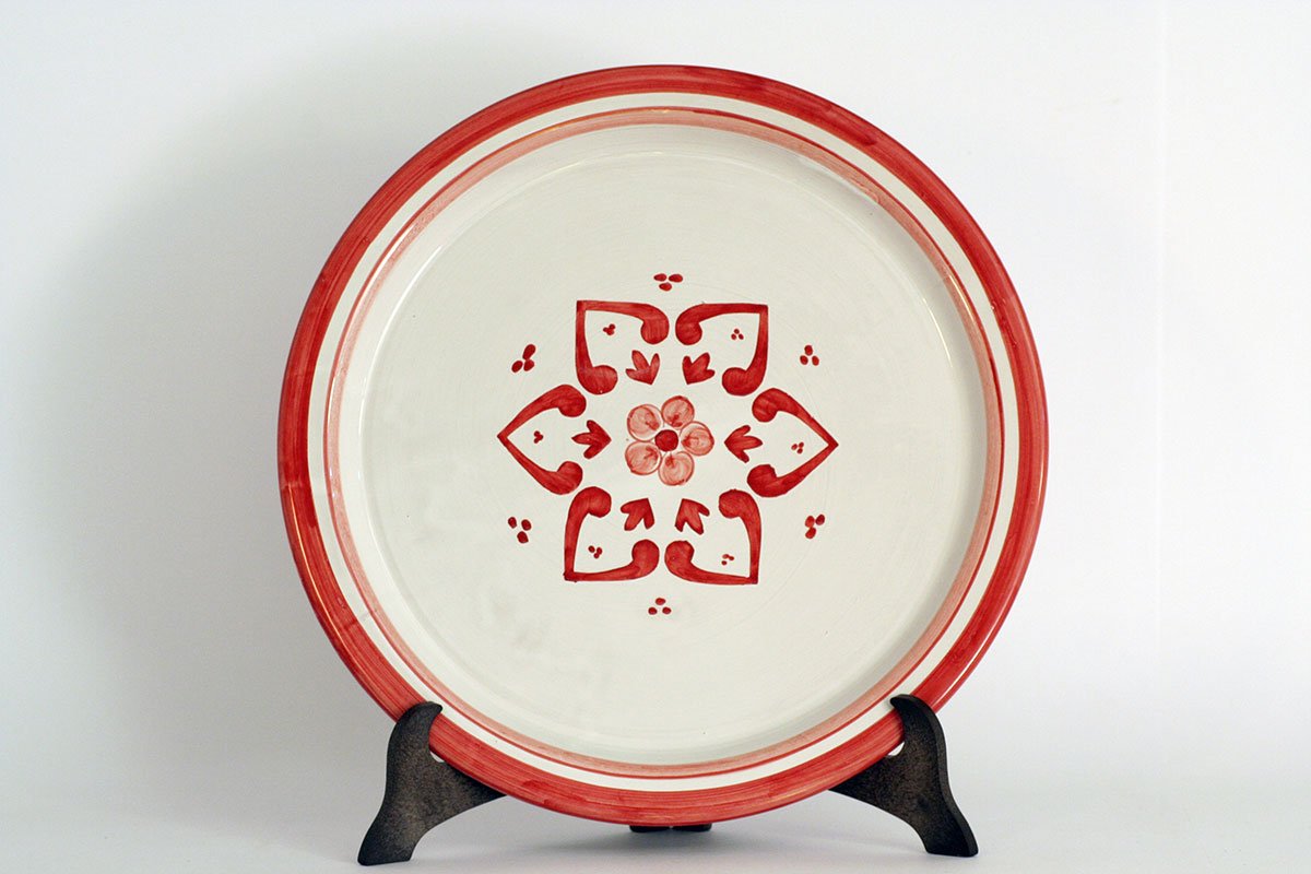 CEAR Keramik Tablett Oval Mit Griffen, Handbemalt Mit Zitronen - Sizilianische Keramik Aus Caltagirone
