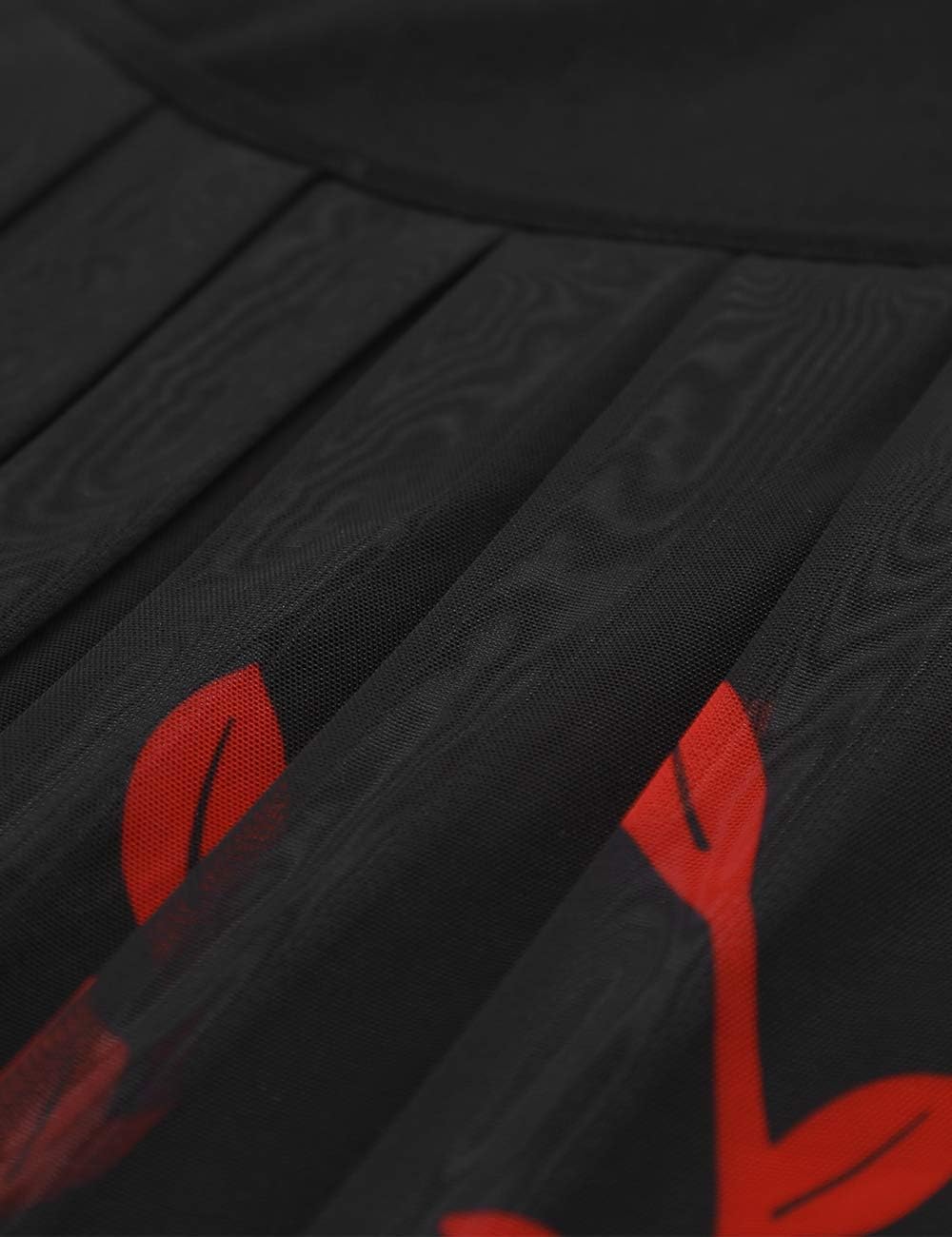 BAISHENGGT Womens Summer Tops Flutter Short Sleeve Pleated Front Mesh Shirts Dressy Casual Blouses - Image 4