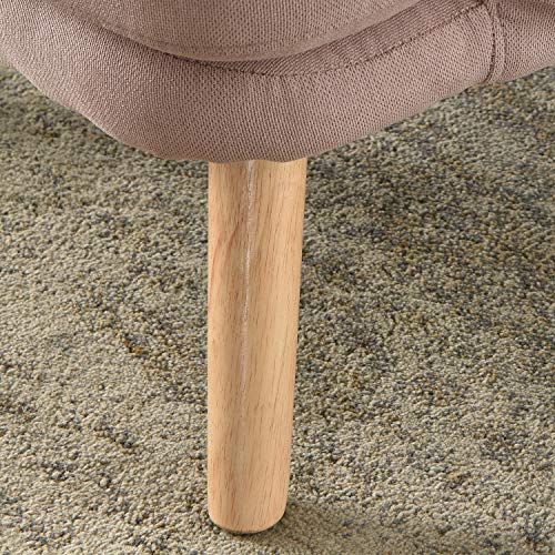 Ovios Living Room Chair Home Recliner Chair With Ottoman Adjustable Home Theater Seating Lounge Chaise With Cushion, Linen Fabric Chair (Pink) #TOP6