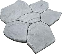 Vista 5 de AUTUMN Molde duradero para hormigón, adoquines de losa de bricolaje, molde de hormigón, molde de cemento, molde de pavimentador, molde de decoración