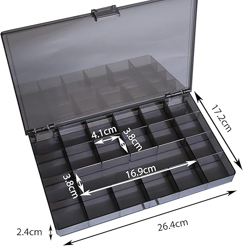 Miniatura 7 de Organizador de cuentas Conatiner (paquete de 3) 21 rejillas de pintura de diamante, organizadores portátiles de manualidades y almacenamiento,