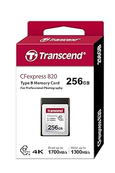 トランセンド  CFexpress Type Bカード 256G Amazon.com: Transcend 256GB CFexpress 820 Type B Memory Card