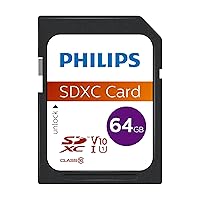 Philips Ultra Speed SDXC Card 64 GB UHS-I U1, velocità di lettura fino a 80 MB/s