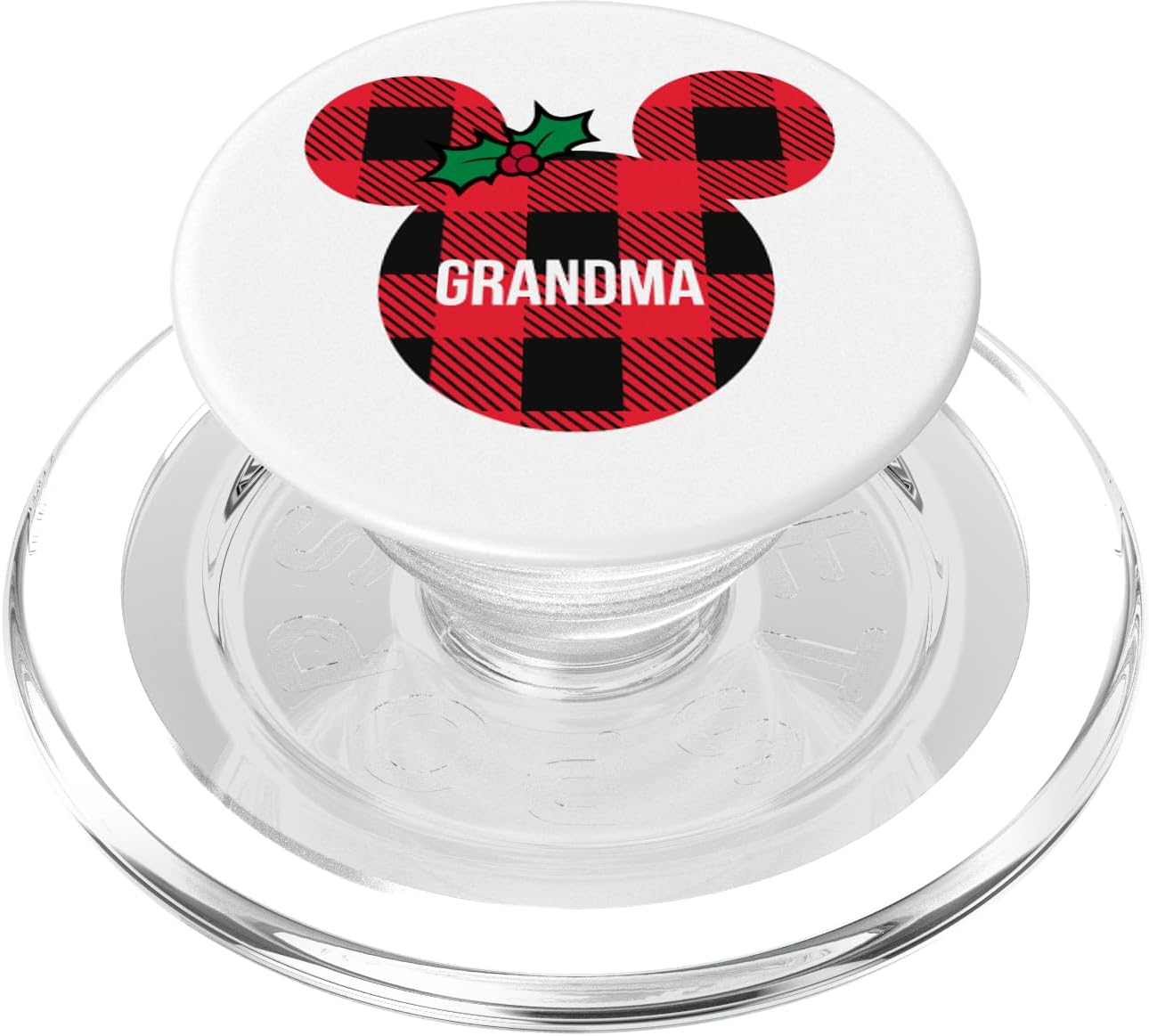 Disney Minnie Mouse Family Matching Holiday Plaid Grandma PopSockets PopWallet for MagSafe
