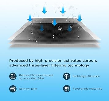 Crystala Filters Water Filter Compatible with XWFE (Built-in CHIP), Replacement for GE XWFE, XWF Refrigerator Water Filter Pack of 1