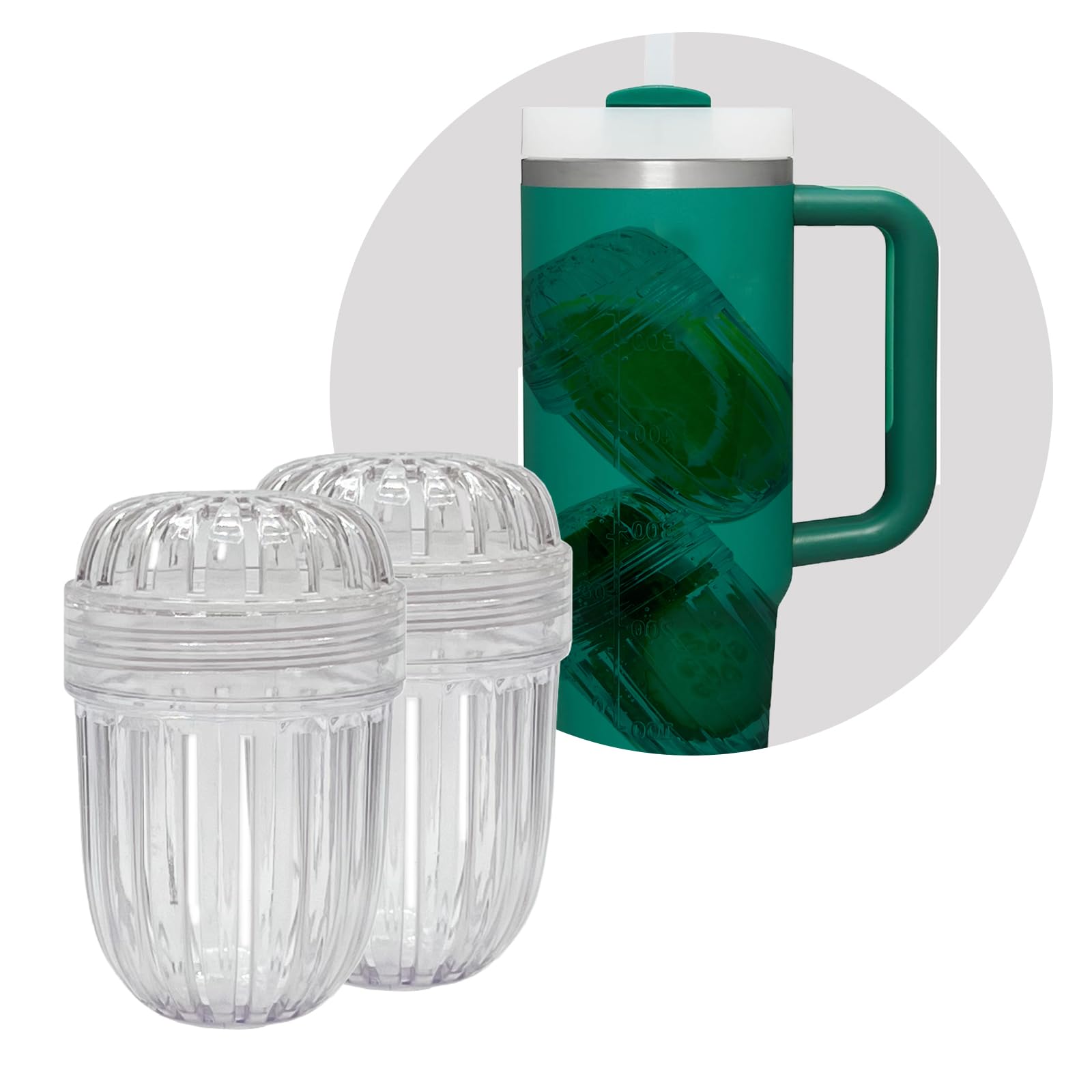 2PCS Fruit Infuser,Tea infuser for Wide Mouth Bottles.,Compatible with Stanley,Hydro Flask, Iron Flask,Takeya, ThermoFlask and Similar