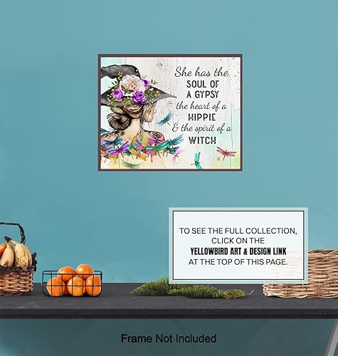 Miniatura 6 de Hippie Witch Boho-chic Home Decor - Soul of a gypsy Wall Art - Witchy Room Decor for Women - Paganism Wicca Witchcraft Wall Art & Decor - Pagan