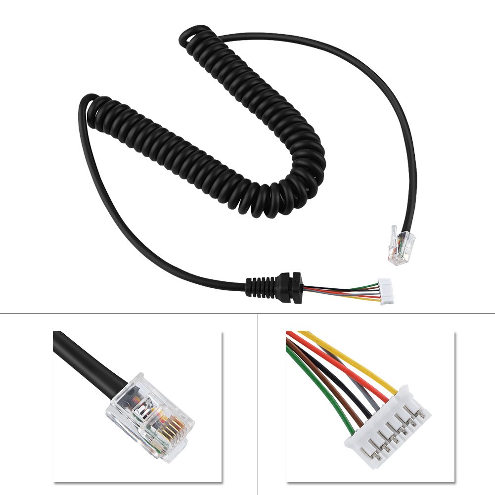 Vbestlife Microphone Cable Car Radio Replacement Line Hand Microphone Line for MH-48A6J,FT-7800, FT-8800, FT-8900, FT-7100M - Image 3