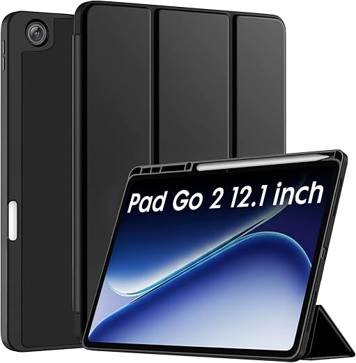 Robustrion Cover for OnePlus Pad Go 2 12.1 inch Cover Case with Pencil Holder, Trifold Cover Case for OnePlus Pad Go 2 Tab...