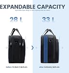 EMPSIGN Stylish Laptop Bag Briefcase, 17.3 Inch Laptop Case Expandable Messenger Bag for Men Water Repellent