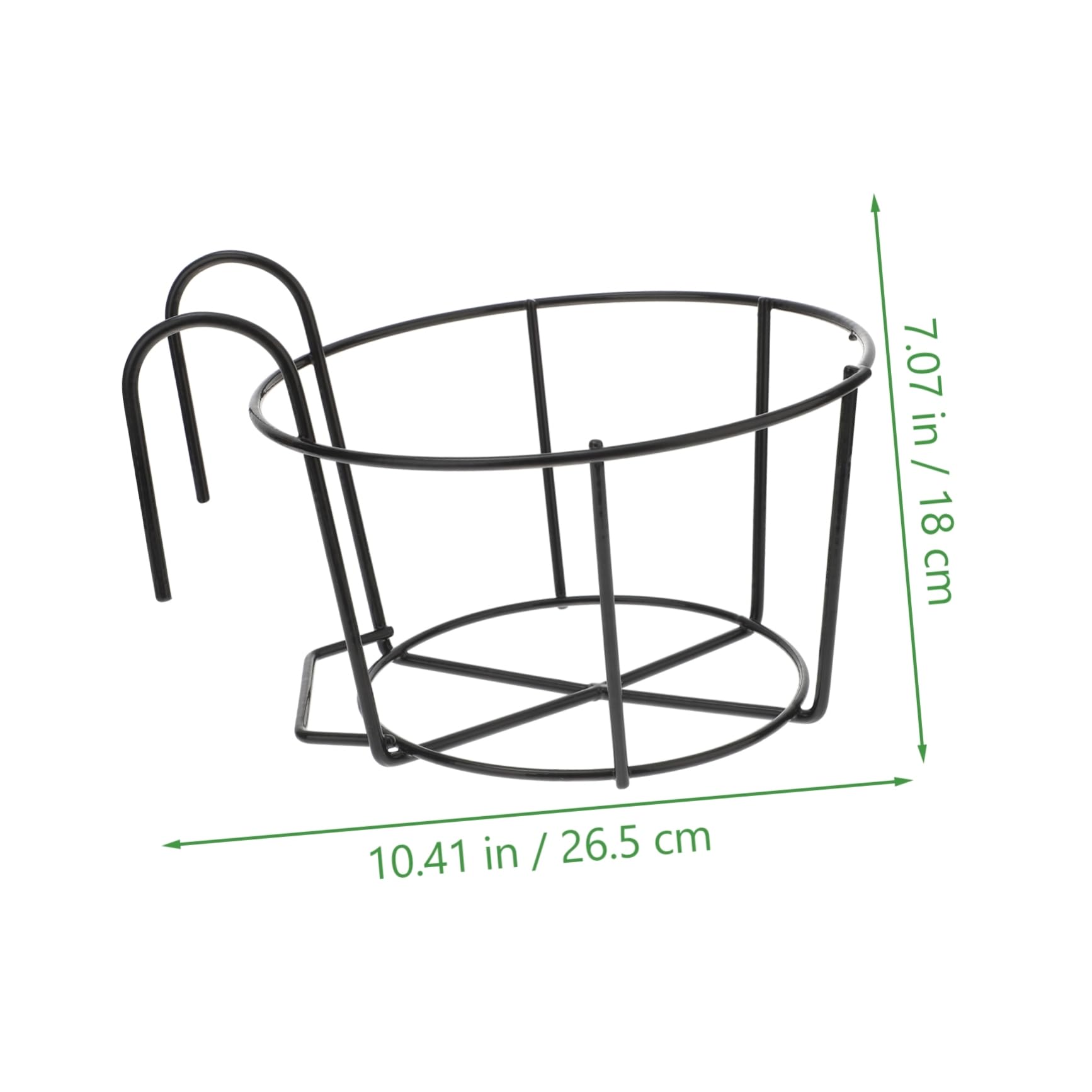 BESPORTBLE Hanging Flowerpot Holder Iron Planter Rack Storage Rustic Style for Home and Office