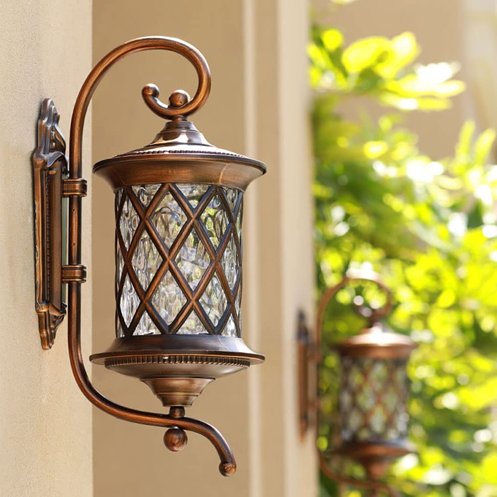 Applique lampada da parete in ceramica rustica country retrò - cm.15