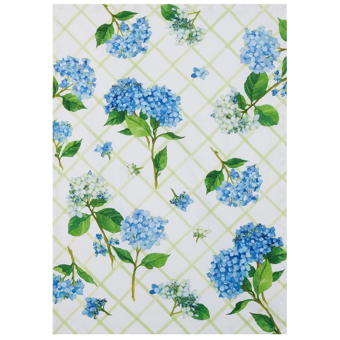 Sally Eckman RobertsHydrangea Lattice 100% Cotton Flour Sack Kitchen Towel