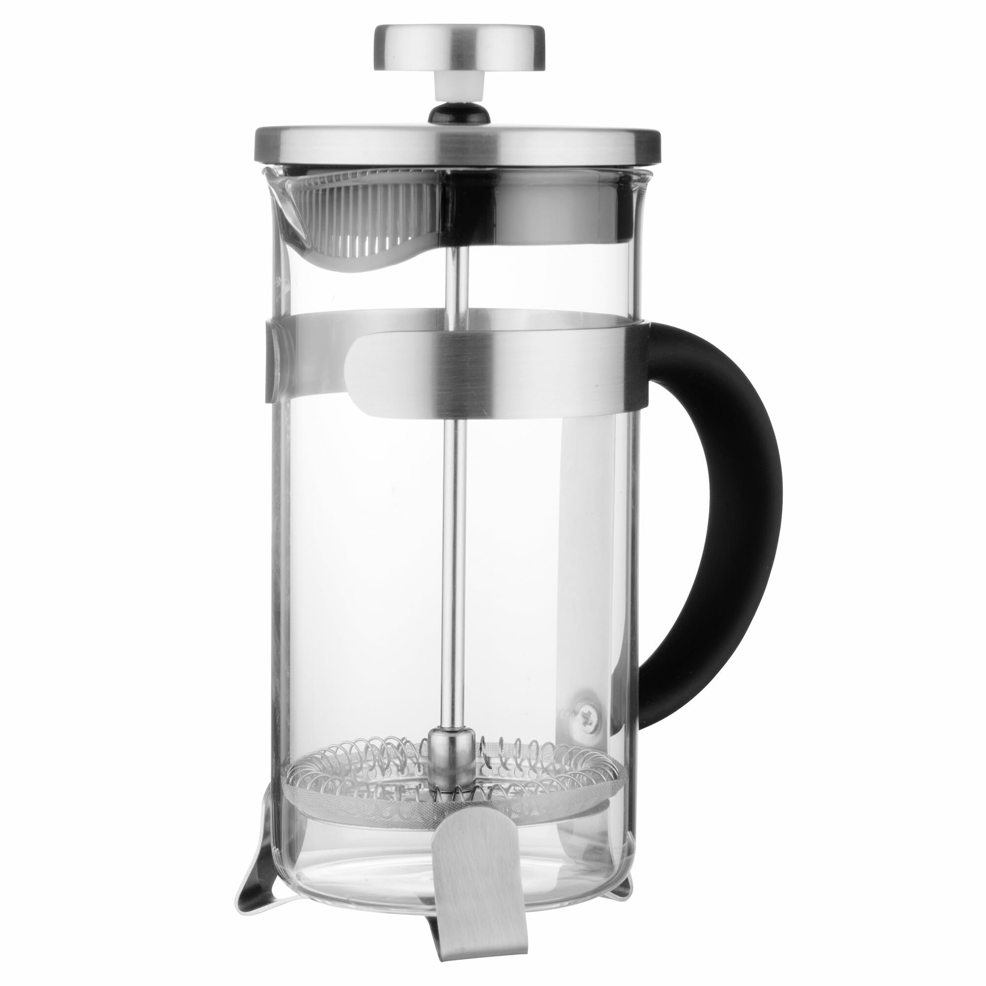 Berghoff 1106810 0.35 Litre Stainless Steel Studio Coffee/Tea Plunger, Clear