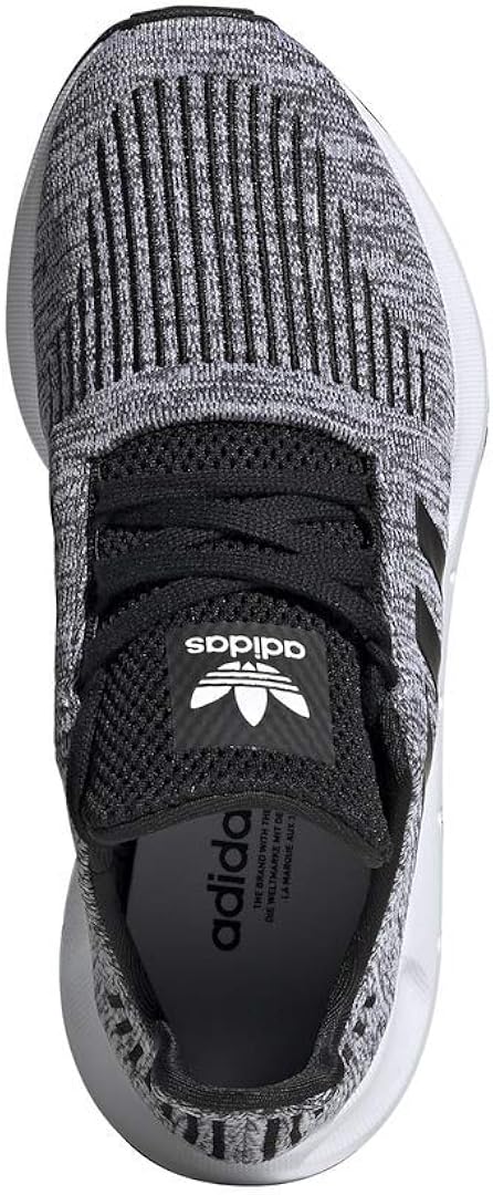 adidas Originals unisex-child Swift Run 5.5 Big Kid White/Black