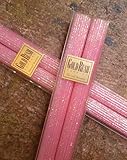 8 Inch Natural Beeswax Glitter Candles, Pink Blossom Color, Boxed Set of 2