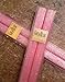 Gold Rush 8 Inch Natural Beeswax Glitter Candles, Pink Blossom Color, Boxed Set of 2
