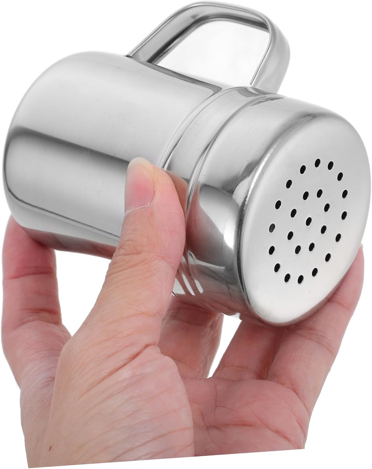 2pcs Stainless Steel Flour Duster with Handle Multi-purpose Powder Sugar Shaker for Baking Cooking and Seasoning Compact Stainless Steel Design