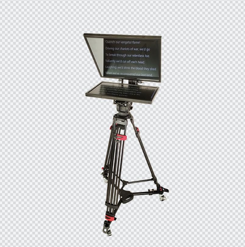 Teleprompters for Digital Cameras/camcorders Portable 21.5'' Teleprompter Kit with Monitor,Remote Control &amp; App,Solid Aluminum Constructions,Colorless Spectroscope,Ultra HD Wide-Angle Lens