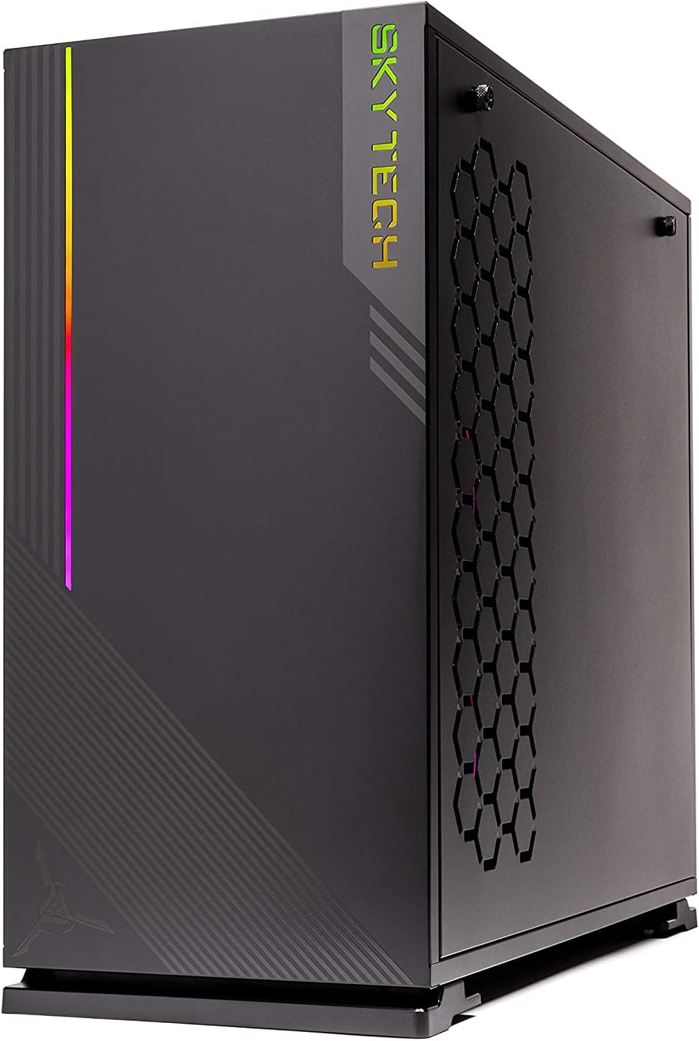 Skytech Gaming Azure Gaming PC Desktop – Intel Core i3 10105F 3.7 GHz, NVIDIA GTX 1650, 500GB NVME SSD, 16GB DDR4 RAM 3200, 650W Gold PSU, 11AC Wi-Fi, Windows 11 Home 64-bit,Black