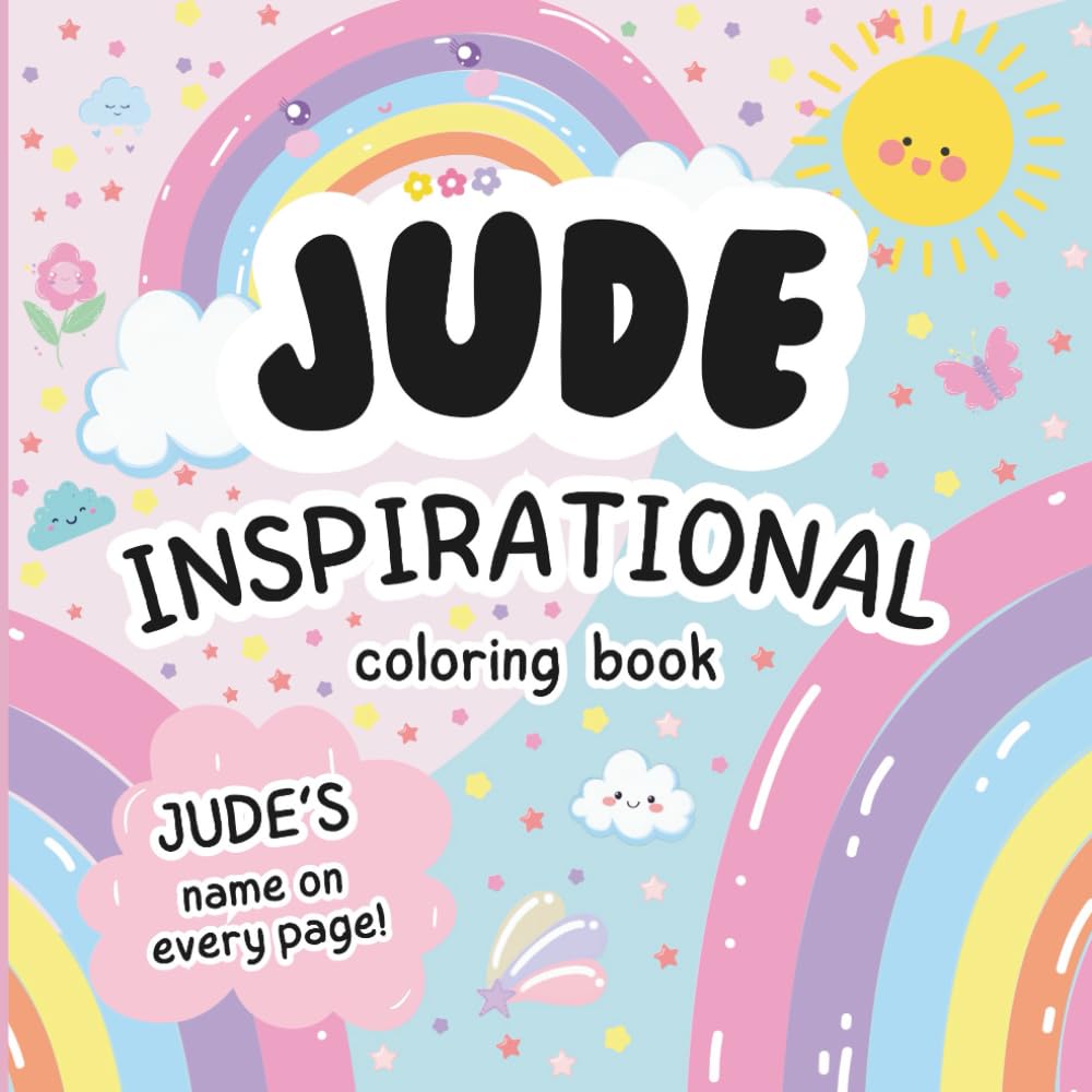 Jude Inspirational Coloring Book: Personalized Just for Jude – Jude's Name Appears on Every Coloring Page